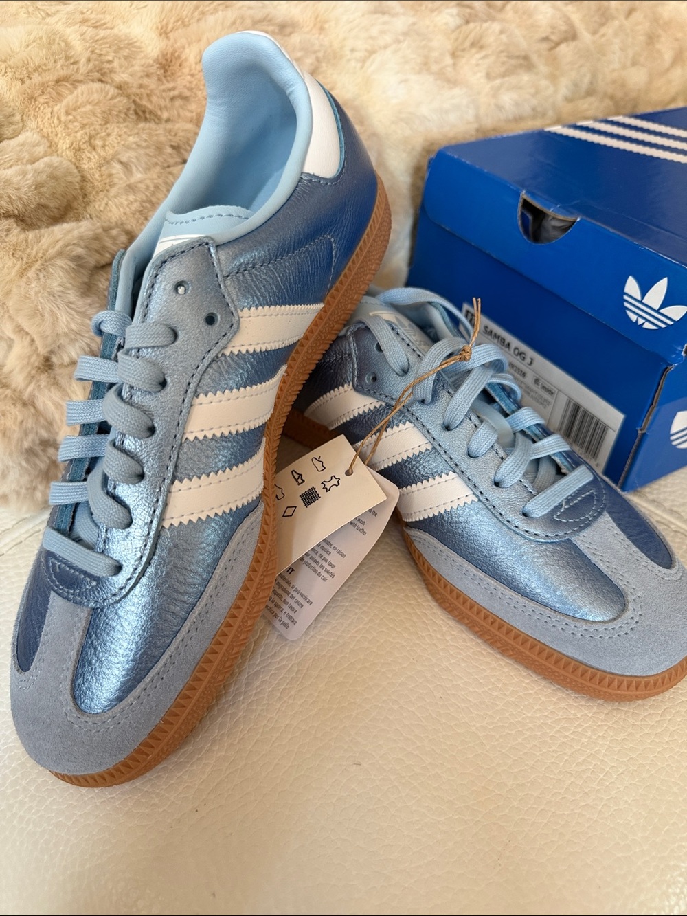Adidas Samba OG J | Sky Blue | Youth 4 / Womens 5-5.5 | NWT
